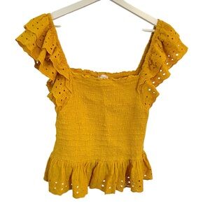 House of Harlow Yellow Top